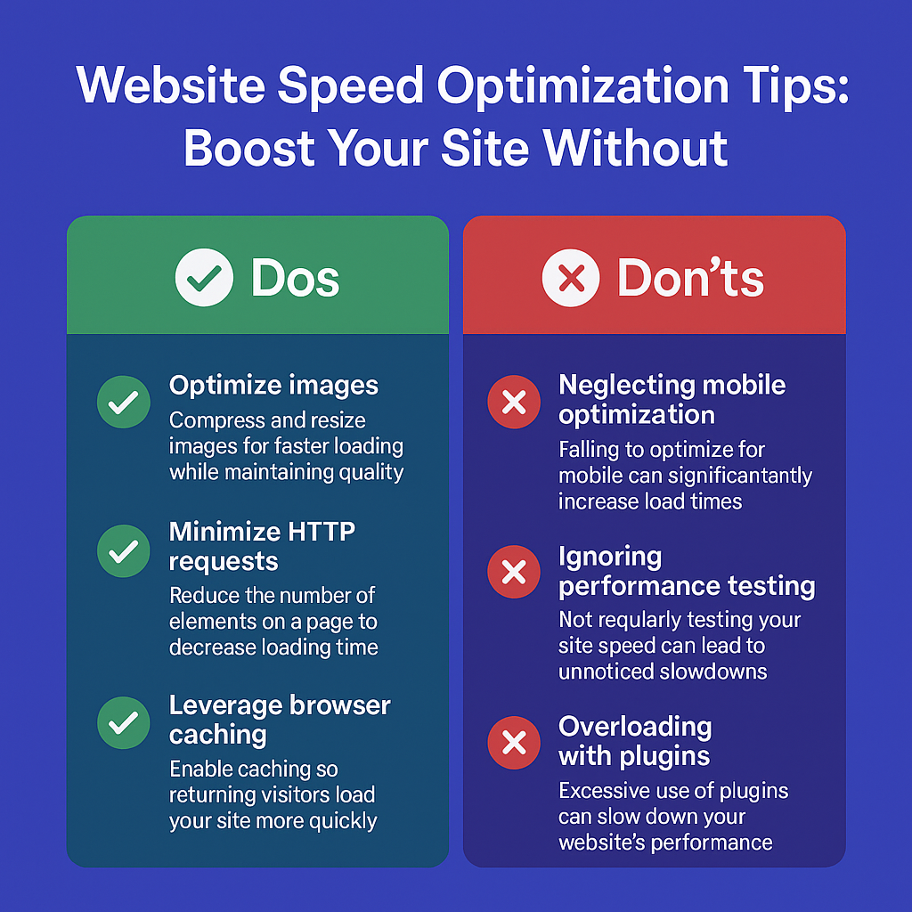 Website Speed Optimization Tips: Boost Your Site Without infographic